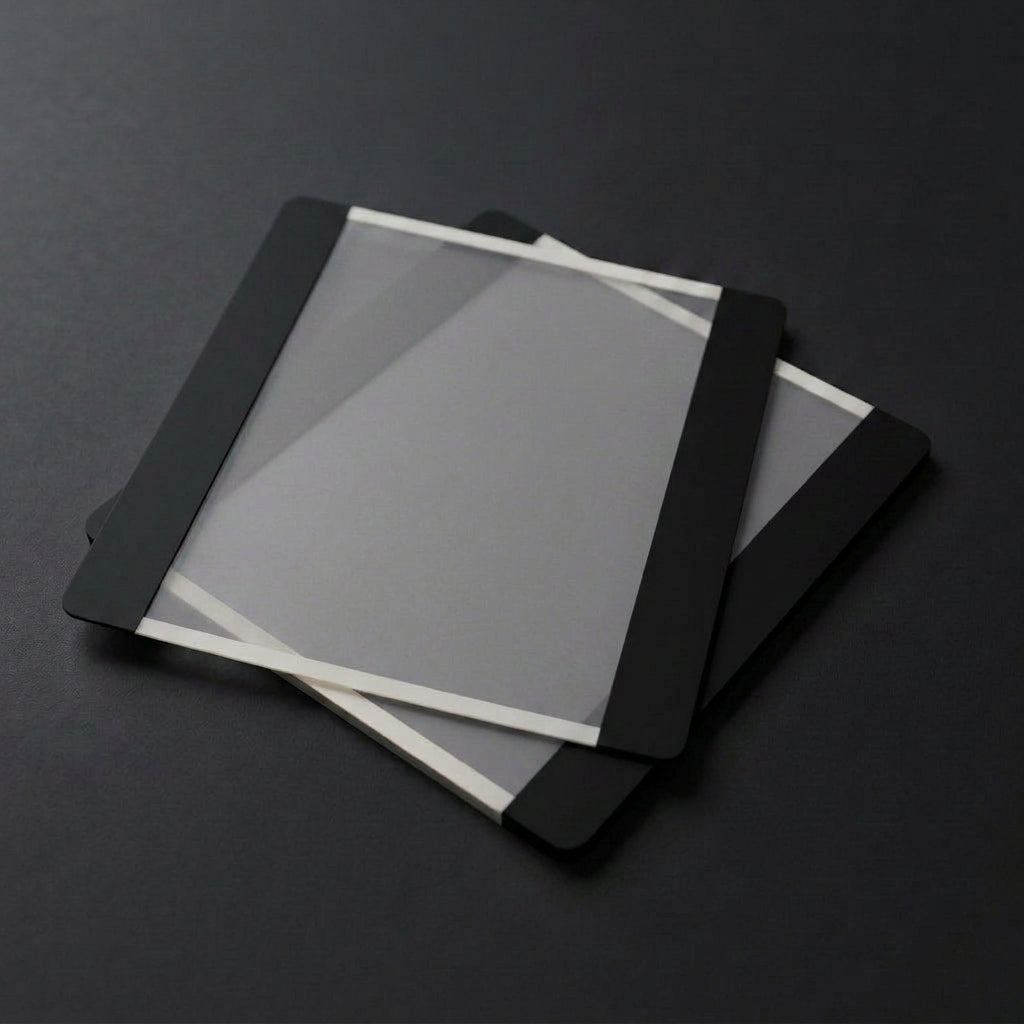 Schwarze Beschriftungstasche A4 MA-WT-5118 für robuste und klare Lagerbodenmarkierung.