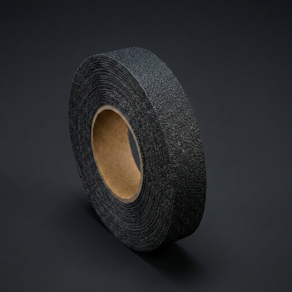 Schwarzes Antirutschband MA-WT-5411, 25mm, R13, rutschfeste Oberfläche für maximale Sicherheit.