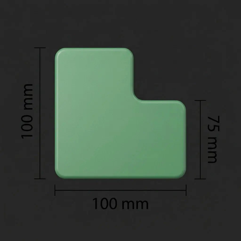 Stellplatzmarkierung L - Stück PVC – 25er Set (MA - WT - 5110) - Markiba