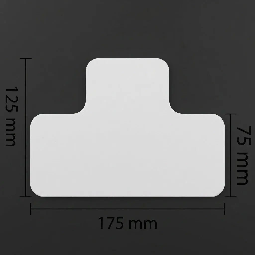 Stellplatzmarkierung T - Stück PVC – 25er Set (MA - WT - 5110) - Markiba