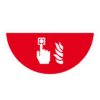 Markiba Bodenmarkierung Halbkreis Brandmelder
