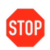 Markiba Verkehrszeichen Stop Bodenschild
