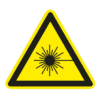 Markiba Warnung vor Laserstrahlen Bodenschild Warnzeichen